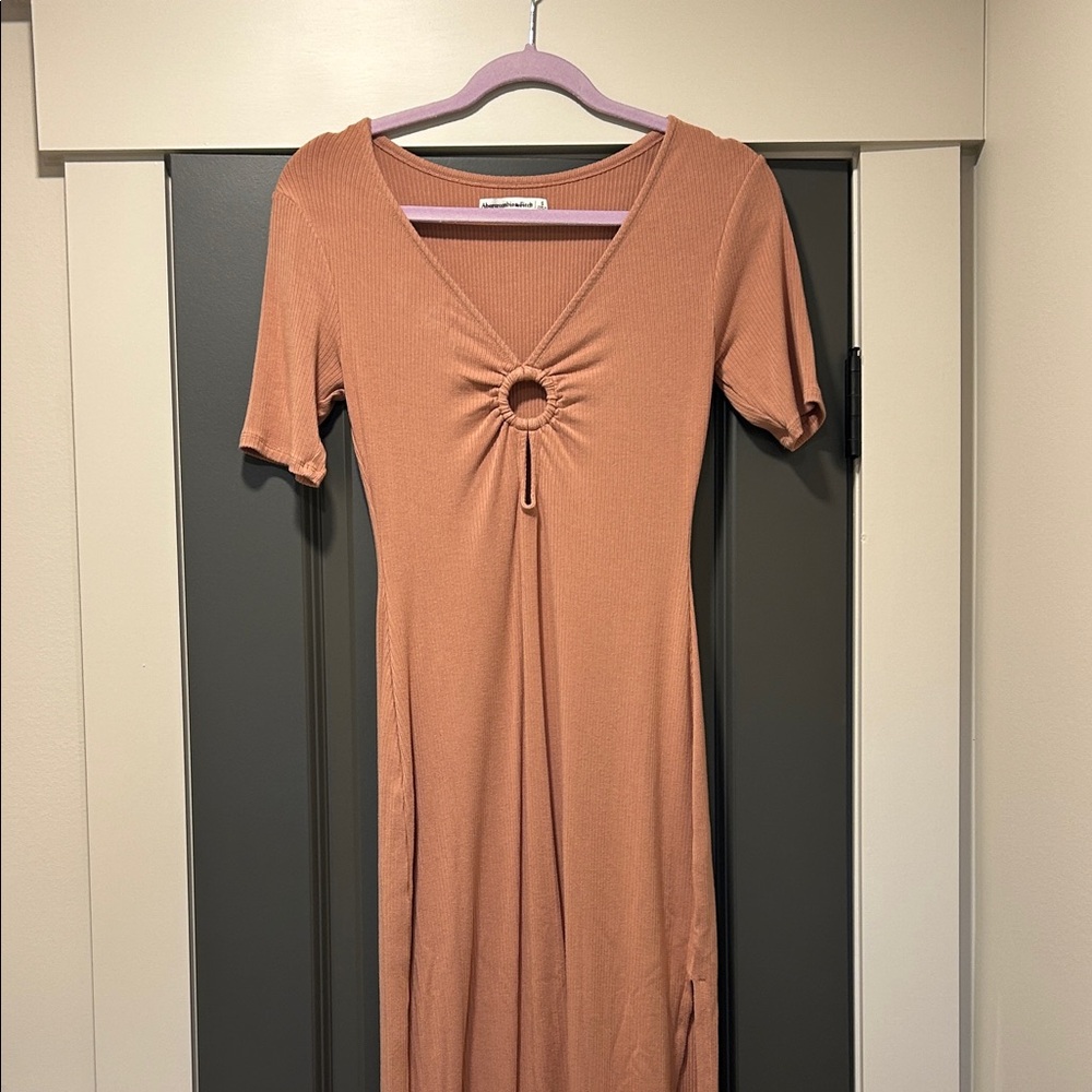 Abercrombie & Fitch Rust Midi Dress